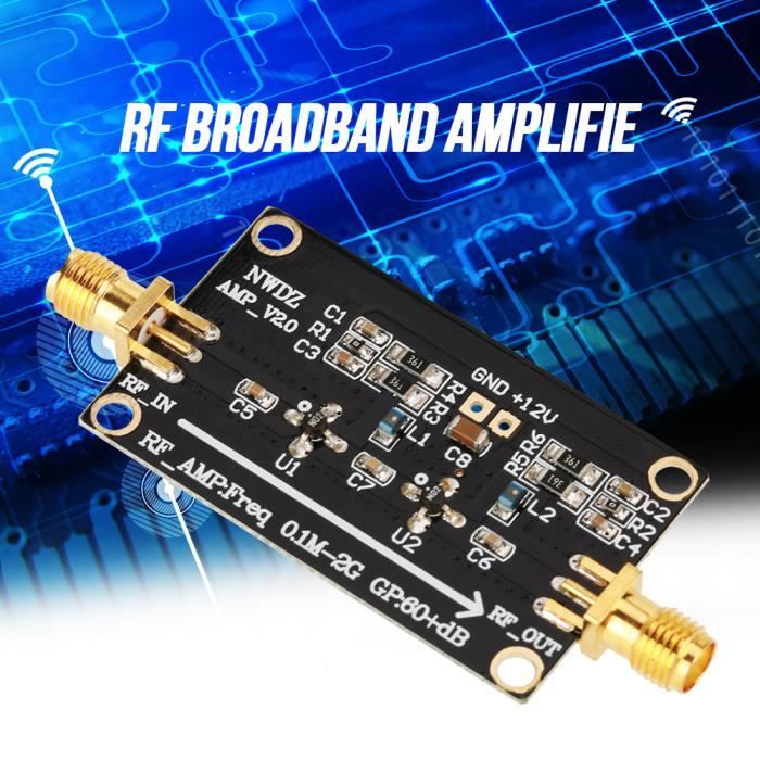 AMPLIFICATEUR À Faible Bruit PRÉAMPLIFICATEUR DE Puissance RF MODULE Professionnel LNA À Gain ÉLEVÉ 20DB (Expédier avec Une Batterie Li ION de 2500 mAh