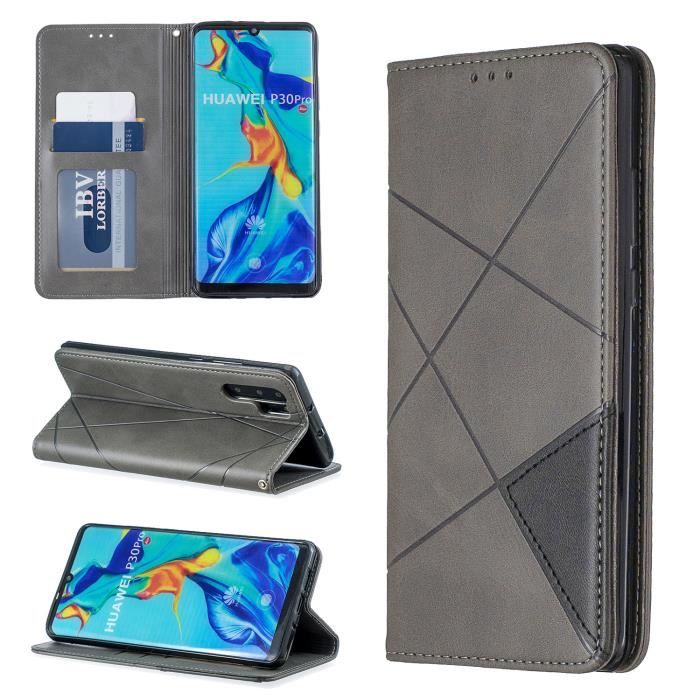 Mking Tech Etui En Cuir Haut De Gamme Pour Huawei P30 Pro / P30. Étui à