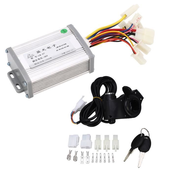 Kit Contrôleur + Pédale D'Accélérateur 24V 1000W – Idéal Pour Vélo Électrique, Tricycle Et Moto Électrique – Installation Facile Et Puissance Stable