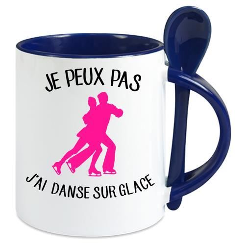 Personalized "Je Peux Pas J'ai Tennis" Mug - Funny French Tennis Gift, Blue Ceramic