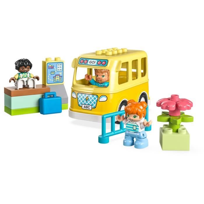 LEGO® DUPLO 10988 Le Voyage en Bus, Jouet Éducatif pour Développer la  Motricité Fine, Enfants 2 Ans - Cdiscount Jeux - Jouets