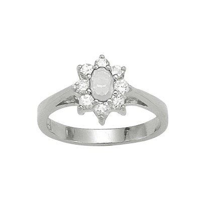 Bague Marquise Zirconia Argent Blanc Achat Vente Bague