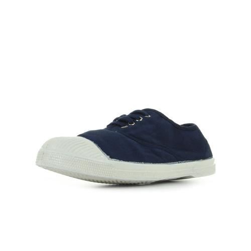 Baskets BENSIMON Ten Lacet Marine Femme Textile Lacets Bleu