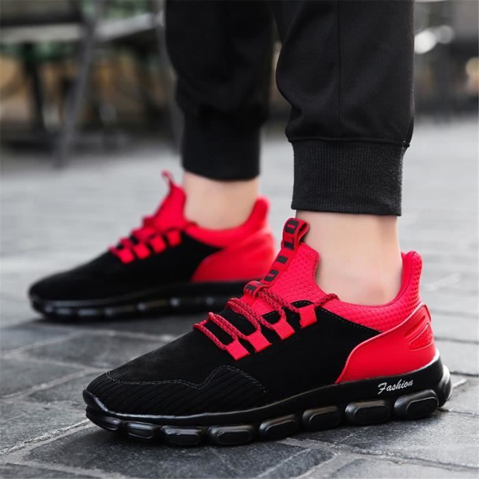 Basket rouge homme luxe clearance
