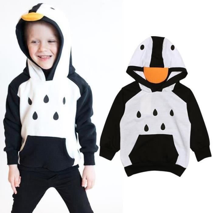 T-shirt Garçon Pingouin - Marque TOPS - Taille 3-4 Ans - Très Bon état