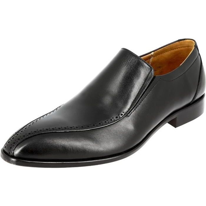 chaussures de ville homme en cuir noir - belym - modèle 210 - élégantes et confortables