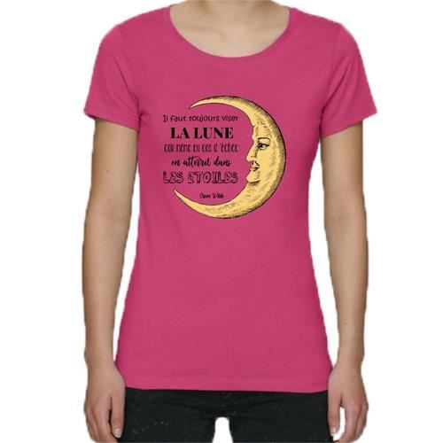 T Shirt Premium Manche Courte Femme Rose Il Faut Toujour Viser La Lune Citation Oscar Wilde Rose Cdiscount Pret A Porter T Shirt Premium Manche Courte Femme Rose Il Faut Toujour Viser La Lune Citation Oscar Wilde Rose Cdiscount Pret A Porter