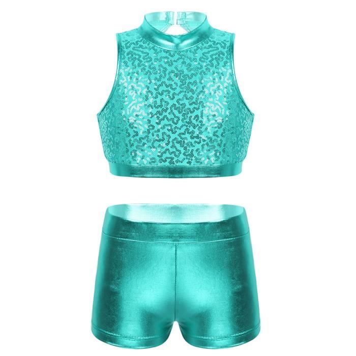 Iiniim 2 Pieces Ensemble De Gymnastique Danse Enfant Fille