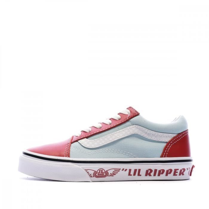 Gemo chaussures baskets garcon toile bicolore a lacets - vans atwood bleu  garcon | GÉMO
