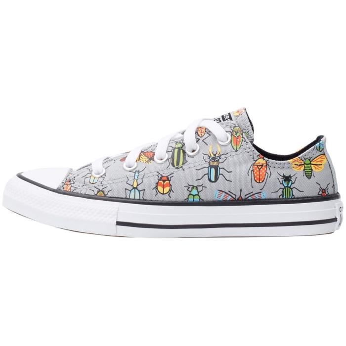 Converse Baskets - CONVERSE - Chuck Taylor All Star A Bugs World - Gris - Enfant Mixte - Lacets