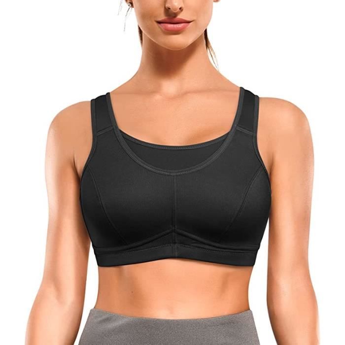Lot De Brassière Soutiens-Gorge Sport Femme Maintien Fort Lingerie Brassière Rembourré Soldes Confortable Push Up Soutiens-Gorge Classiques Sans Armature Sans Couture Pour Sport Yoga