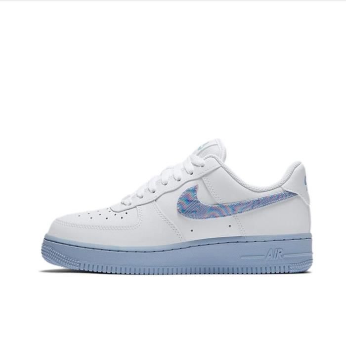 Baskets Airs-Forces 1 Femme et Homme CZ0377-100 Blanc - Cdiscount Chaussures