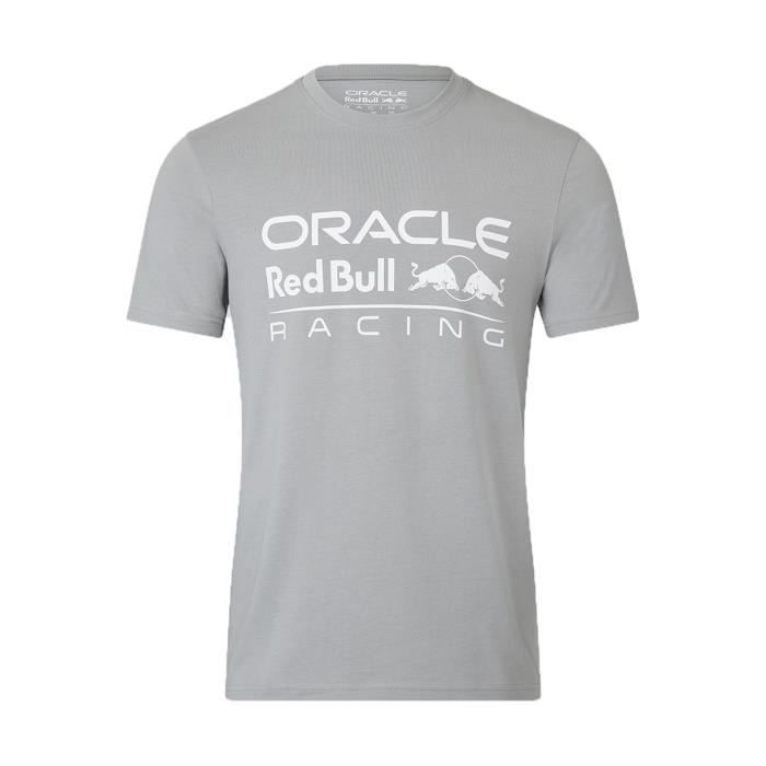 t-shirt - red bull - racing f1 team logo - gris - manches courtes - respirant