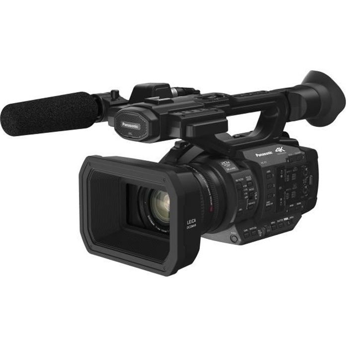 Caméscope Panasonic HC-X1 - 4K - 60 pi/s - 20x zoom optique - Leica - carte Flash - noir
