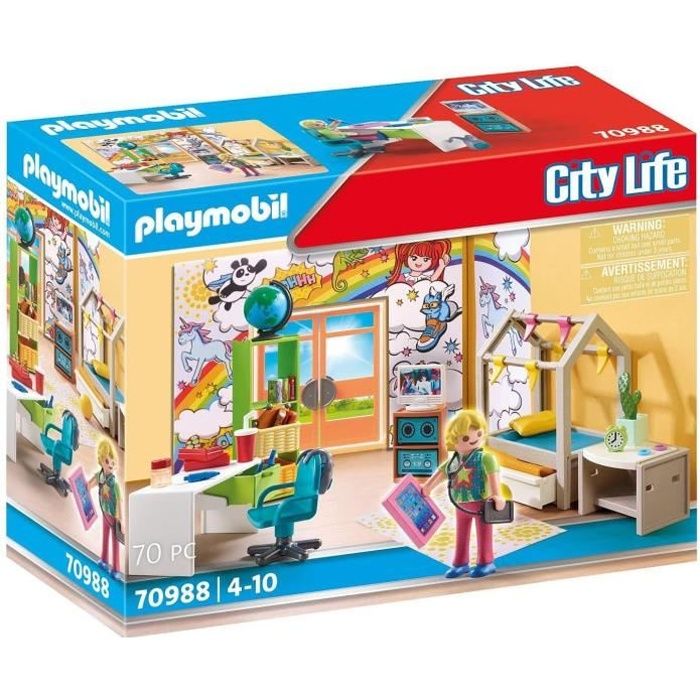 PLAYMOBIL - 70988 - City Life - La Maison Moderne - Chambre d