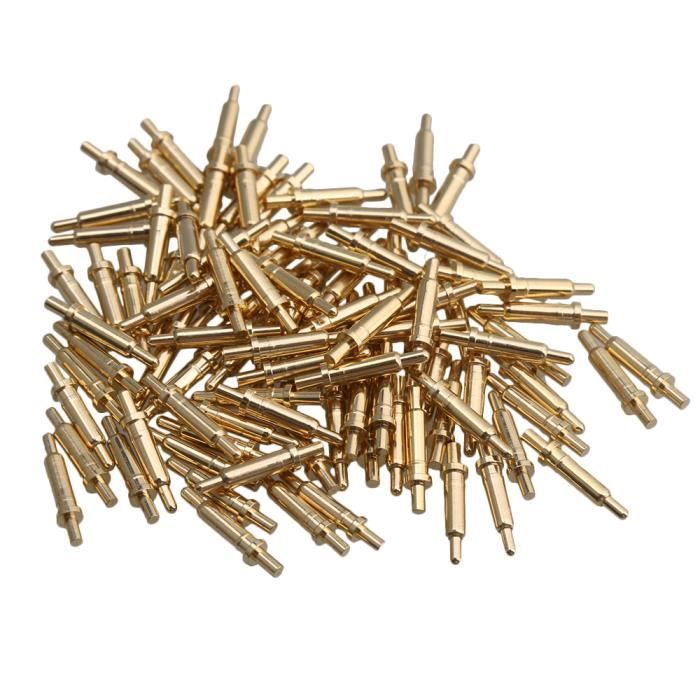 100x Pogo Pin Connector Pin De Test De Ressort En Cuivre Plaque Or De Longueur De 9 5 Mm Achat Vente Connecteur Secteur 100x Pogo Pin Connector Pin Cdiscount