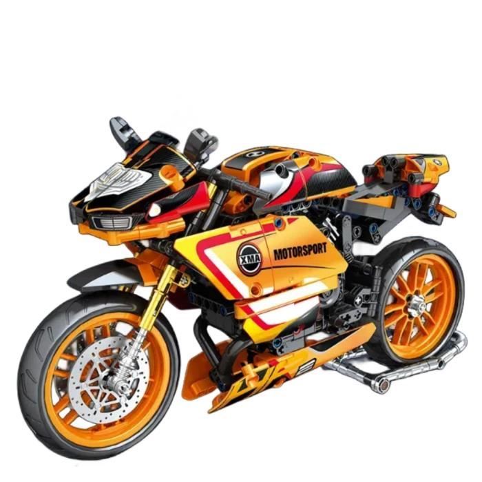 Reobrix V200 Set Di Costruzione Moto Per Adulti E Bambini 14+ -  Modello Con Cestino E Bouquet, Supporto Pieghevole - 3