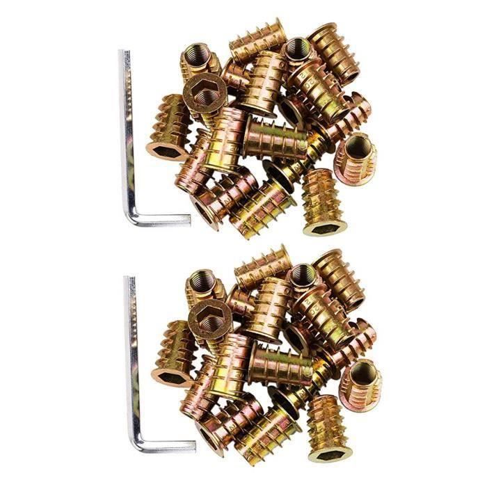 Lot De 5 Boutons écrous Boule Laiton - Filetage M6x1 - Uxcell - Pièces Déco