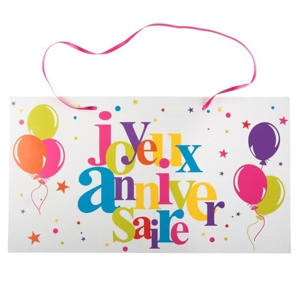 Pancarte A Suspendre Joyeux Anniversaire X1 Ref 6155 Achat Vente Deco De Fete Murale Soldes Sur Cdiscount Des Le Janvier Cdiscount