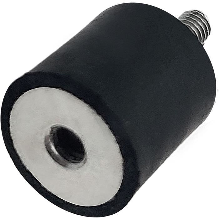 Silent Blocs Support Anti-Vibration M6 - 20x25 Mm - Lot De 6 - Caoutchouc Amortisseur Pour Machine, Moteur, Compresseur