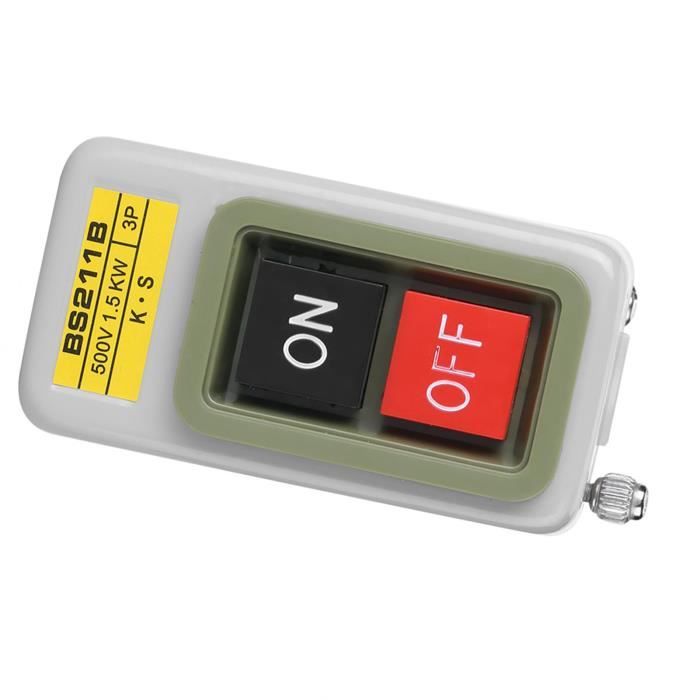 Interrupteur Marche/Arrêt Triphasé 380V - BS230B, 25A, Pour Moteurs