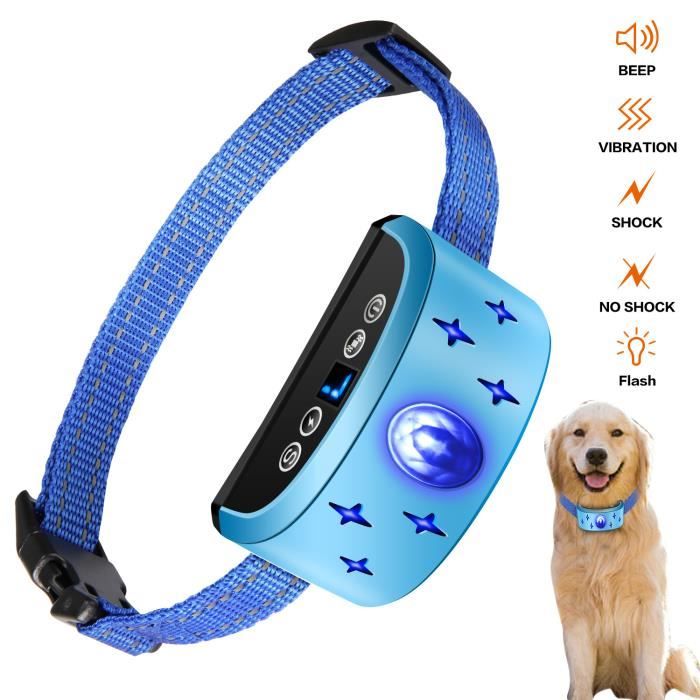 Meilleurs prix pour Collier Anti-Aboiements 3 Mode Étanche Chien Dispositif Collier de Dressage Étanche 7 Niveaux Ajustable Sonore/Vibration/Sensibilité