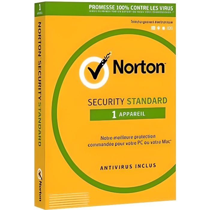 Antivirus Norton Security Standard 2021 3 Ans 1 Appareil Pc Mac Android Ios Telechargement Prix Pas Cher Cdiscount