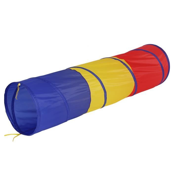 Tunnel Pliable Sac Transport Tunnel De Jeux Enfant 180cm Avec Fenêtres Maille - Tunnel Bébé Motricité Intérieur Extérieur Avec Sac Transport
