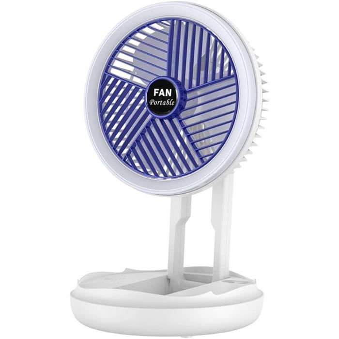 Ventilateur De Bureau Rechargeable, Mini Ventilateur Usb Avec Écran Lcd