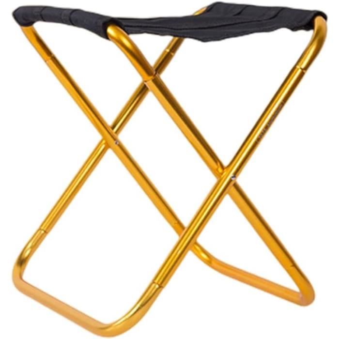 Fauteuil Pliant Vintage Pour Camping Et Pêche - Chaise De Jardin Rétro En Toile Multicolore (h.35cm)