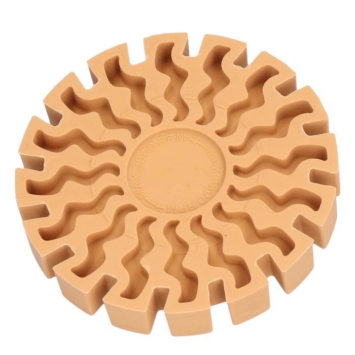 Lot De 4 Roues De Gomme 3.5" Effaceuses De Décalcomanies – Pour Perceuse – Enlève Autocollants Sans Abîmer La Peinture
