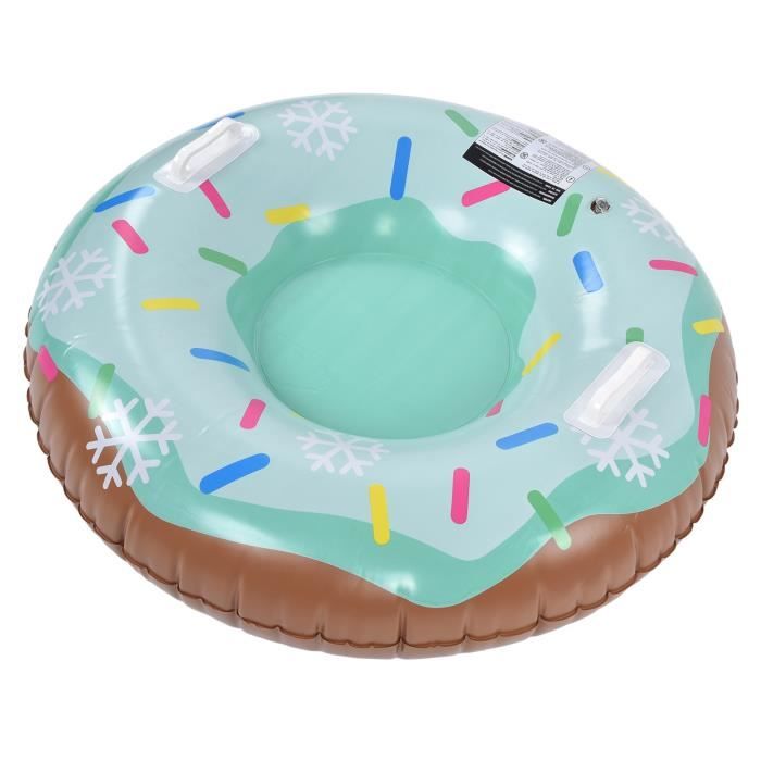 Tube à Neige Gonflable 120 Cm – 0.6 Mm Épais – Poignées Renforcées – Luge Double Enfants/Adulte – Ultra Résistant