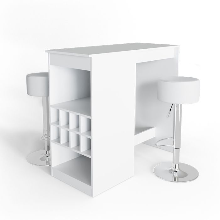 Acheter Vicco Table de bar Vincent en blanc