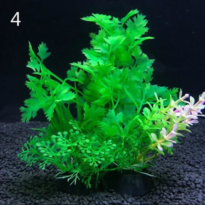 Meilleurs prix pour Décoration d'aquarium - Plantes artificielles - Accessoires de décoration - Vert - Poisson d'eau froide