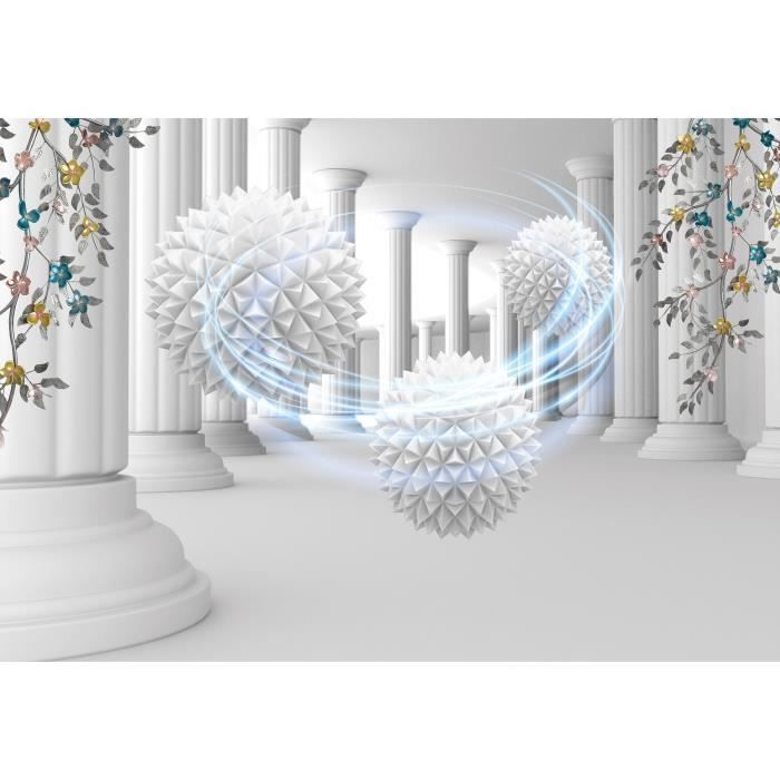 Papier Peint Intissé Panoramique 3D Effet Abstraction Tunnel 254x184 cm ...