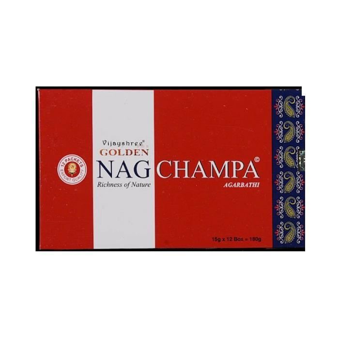 Encens Nag Champa Satya - Lot De 12 Boîtes De 15g - Fabriqué En Inde - Expédition Gratuite