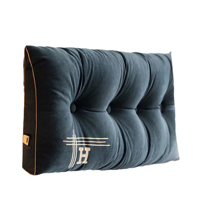 Coussin Soutien Dorsal MaxVitalis Coussin De Soutien Dorsal 180cm - Triangle Lit/Canapé - Housse Lavable - Poche Latérale Dossier Lit Confort Lecture Détente