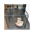 Parc enclos pour chiens grillage cage clôture intérieur et extérieur Hauteur 70,5cm modèle Dog run « M 483 »-1
