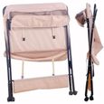 Table de massage de bébé pliable - PEIQILASAN - Rose - Portable à roulettes-1