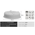 Moule silicone rond 3D boule cerise nuage bombé en silicone flexible pour cake gâteau pâtisserie entremets design - 24*8 cm-1