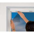 Moustiquaire fenêtre anthracite 28g/m² bande auto-agrippante 9,5 mm (Lot de 2) Noir / Anthracite-1