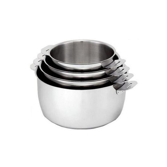 Casseroles Kitchen Fun Beka - Set 4 Pièces Avec Manche Amovible Induction