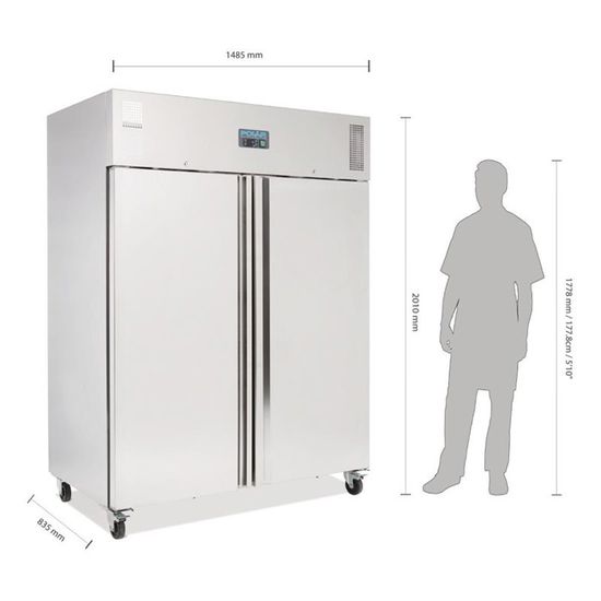 Armoire Negative Congelateur Double Portes 1300l Achat Vente
