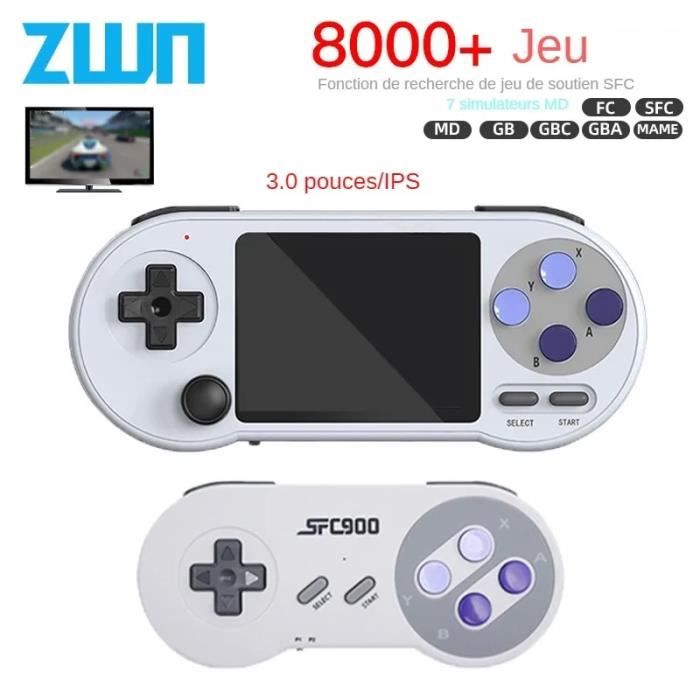 Console Retro Gearmaster Console De Jeu Rétro Sans Fil Avec 20 000+ Jeux, 64 Go, 2 Manettes 2.4