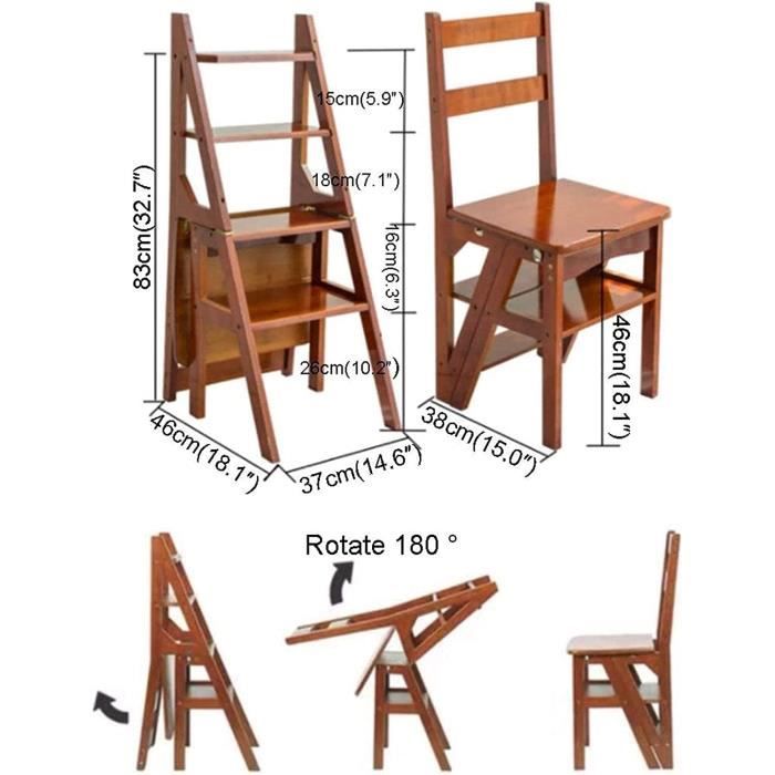 PRETYZOOM Tabouret Bas En Bois Pour Enfant – Escabeau Compact, Anti-Dérapant, Multifonction Cuisine Et Salle De Bain