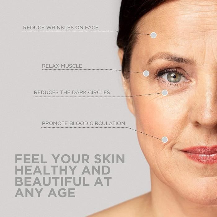 8 traitements pour le visage dans un seul appareil anti-rides : le