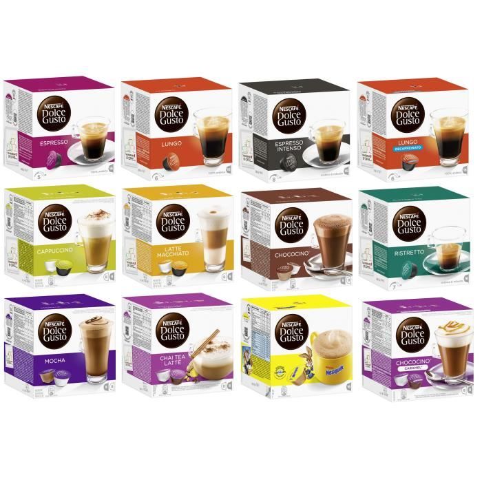 Nescafé Dolce Gusto Capsules lot de 192 Capsules Cafe - Cdiscount Au  quotidien