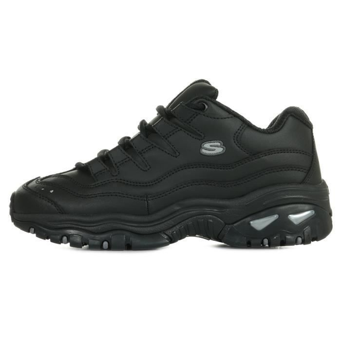 Baskets Skechers Energy Femme Noir Synth tique Lacets Noir