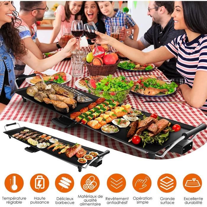 RELAX4LIFE Plancha électrique Antiadhésif 1800W 90x23CM pour 68 — free download