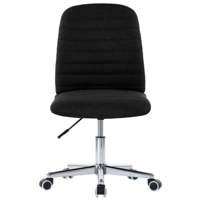 Chaises à manger lot de 2 noir tissu HAO-0F080701283605 - Cdiscount Maison
